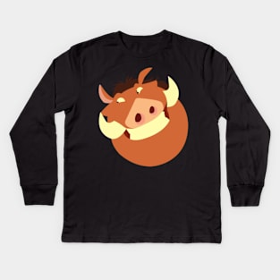 Pumbaa Kids Long Sleeve T-Shirt